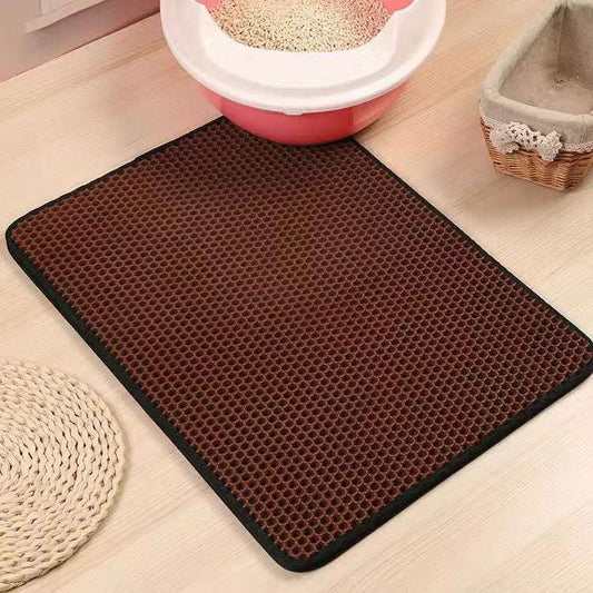 Double Layer Waterproof Cat Litter Mat β EVA Non-Slip Design