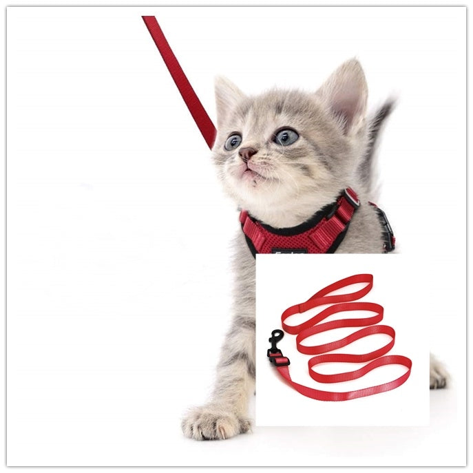 Cat harness backpack & Car Seatbelt – Adjustable Reflective Mesh Vest