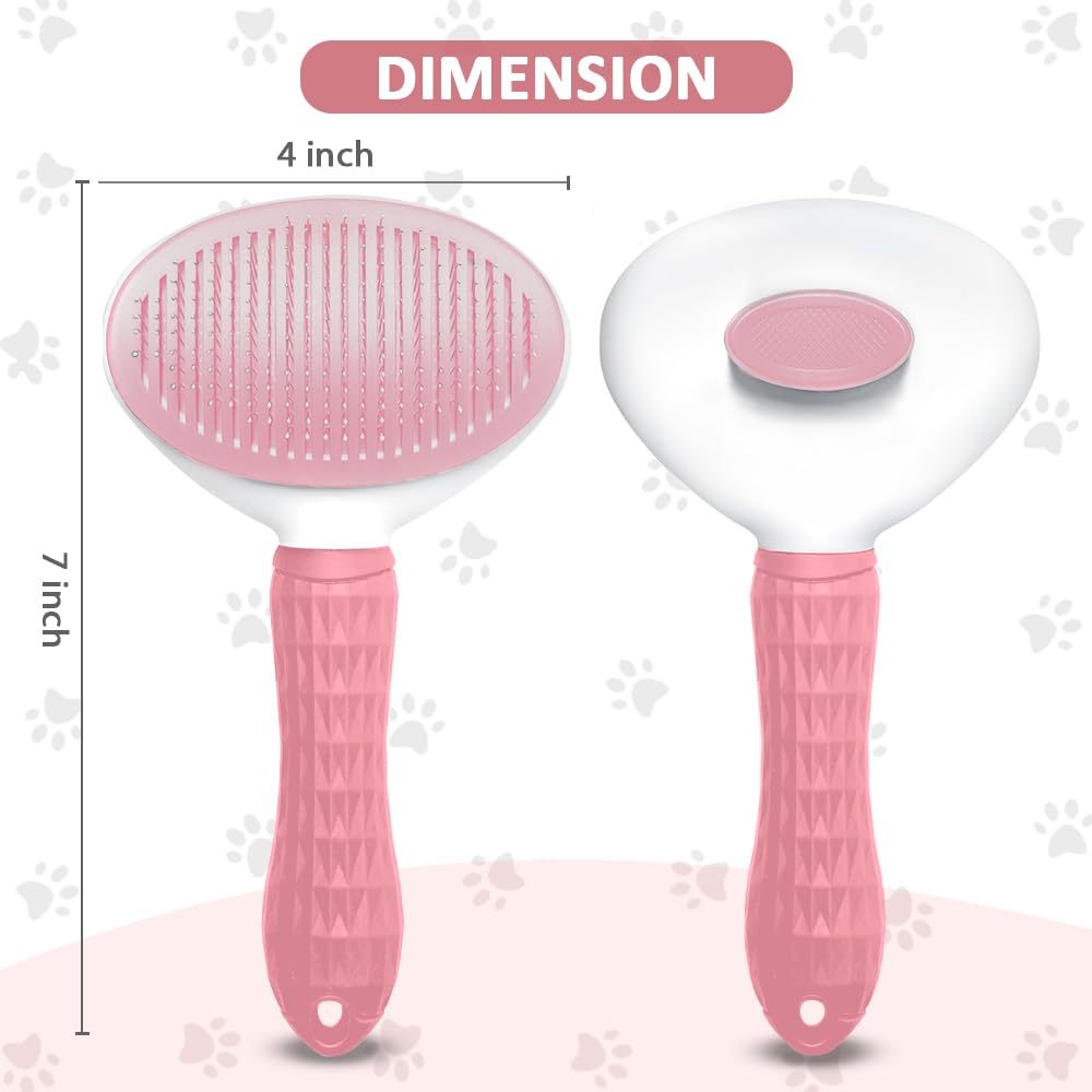 Hair Cat Brush slicker with Release Button