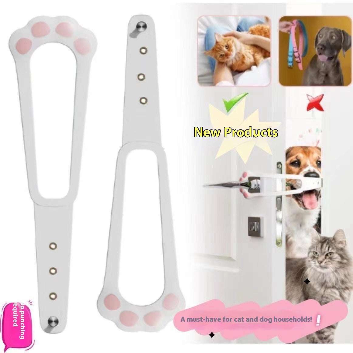 Punch-Free Cat Door for Fence – Pet Access with Ventilation Design