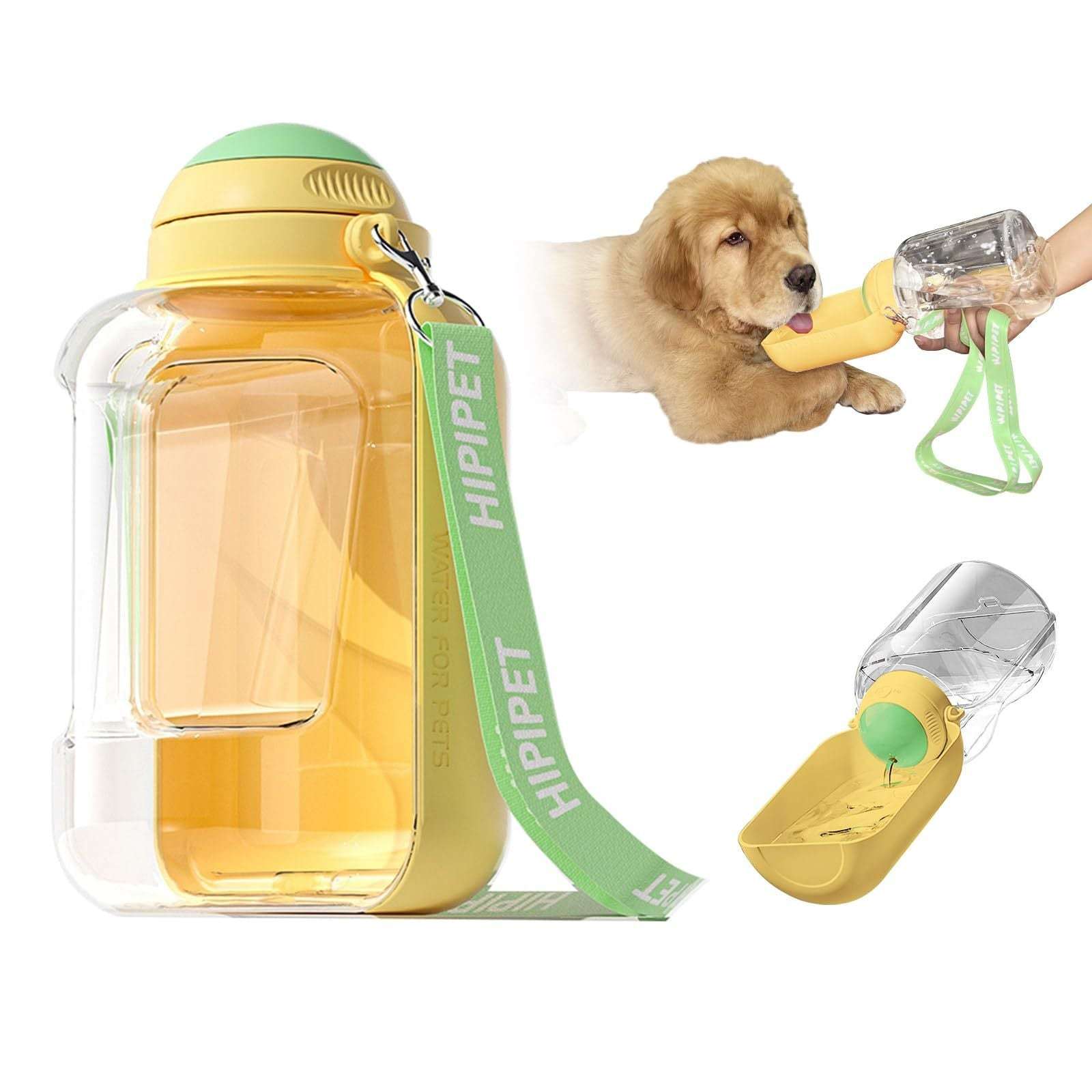 2-in-1 Portable Pet Water & Food Bottle – Travel Cup for Dogs & Cats