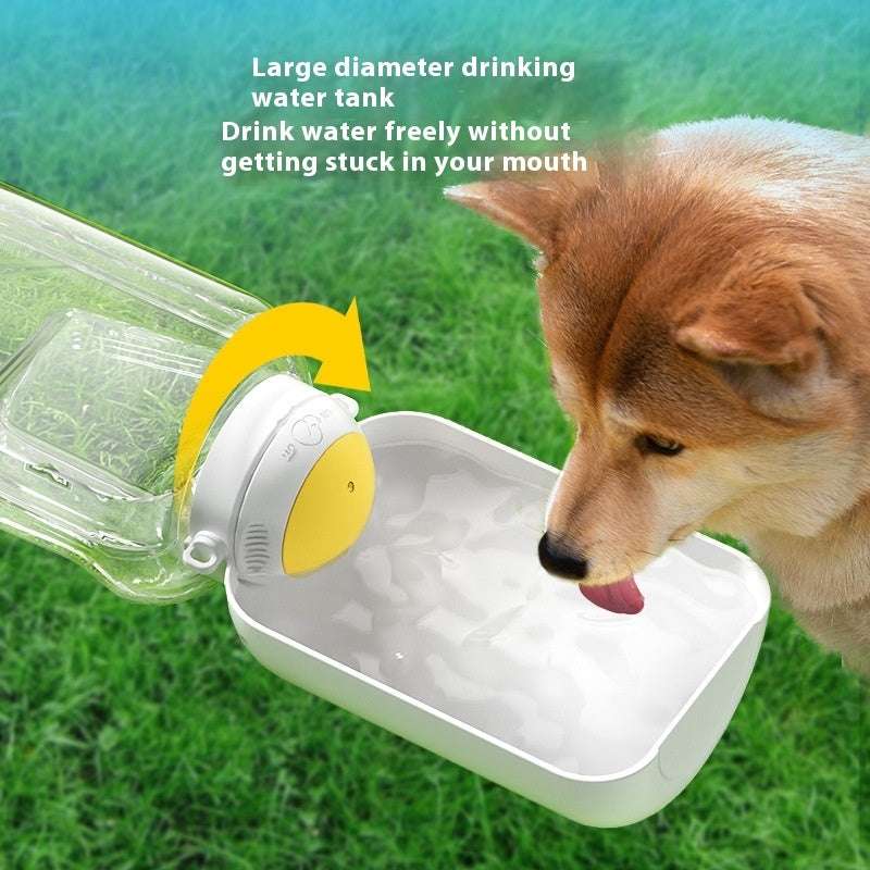 2-in-1 Portable Pet Water & Food Bottle – Travel Cup for Dogs & Cats