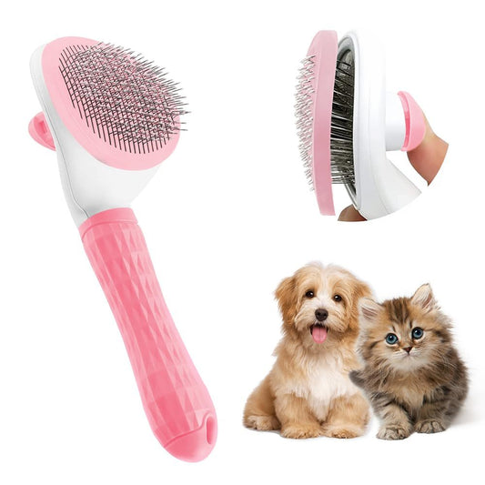 Self-Cleaning Cat Brush – Hair Removal Tool for Long & Short Fur