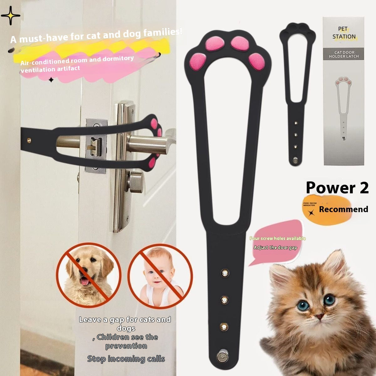 Punch-Free Cat Door for Fence – Pet Access with Ventilation Design