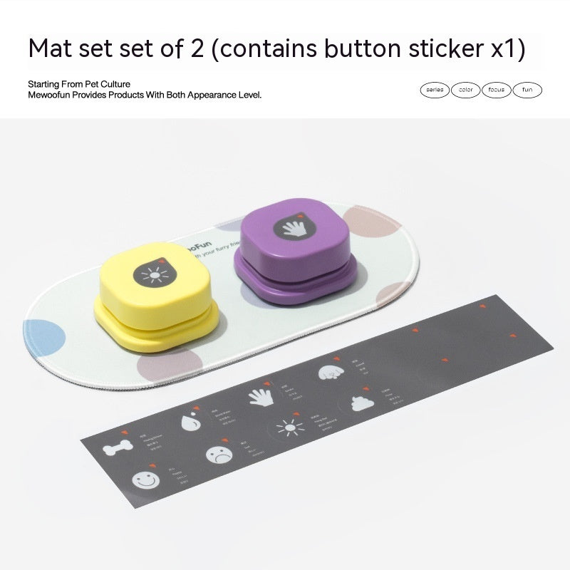 Recordable Pet Talking Button – Communication Toy for Dogs & Cats