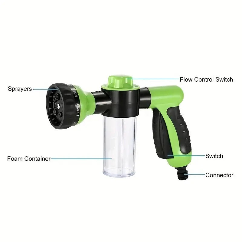 High-Pressure Pet Shower Sprayer – Dog Wash & Grooming Brush